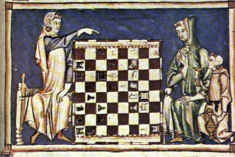 Étui personnalisé en cuir pour échiquier