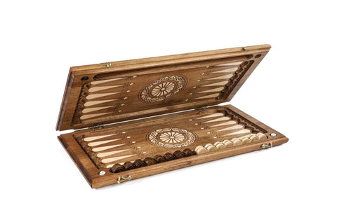 Grand Jeu de Backgammon en Bois de Hêtre