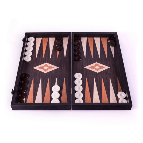 Ensemble de Backgammon Artisanal en Bois de Wengé